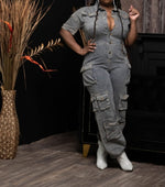 Denim Cargo Jumper