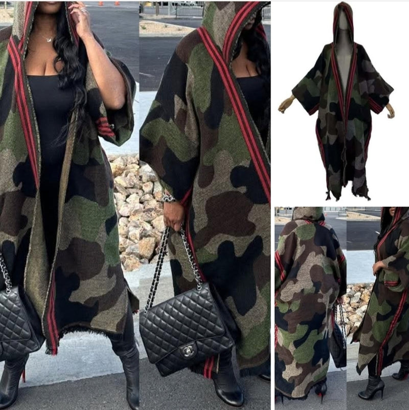 Bold Hooded Camo | Kimono **pre-order October shipping**