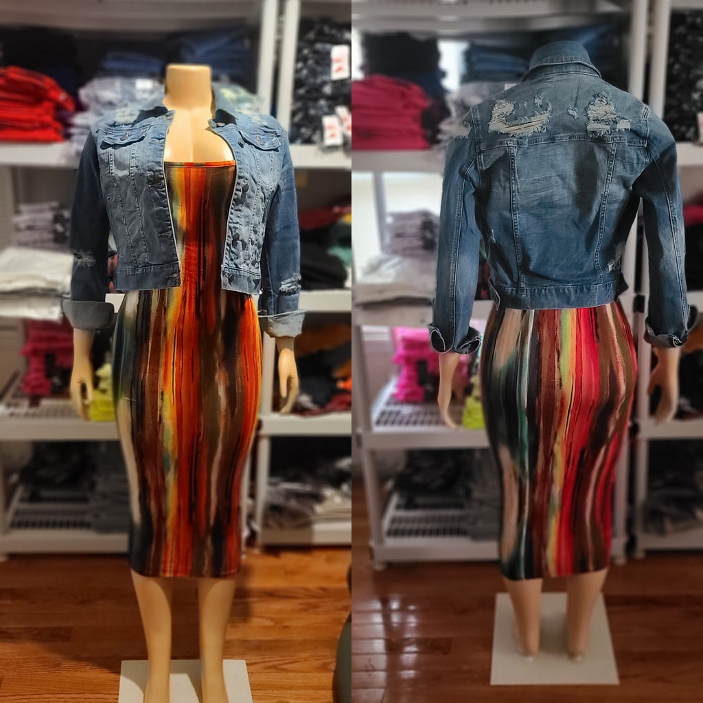Slightly Distressed | Denim Jacket