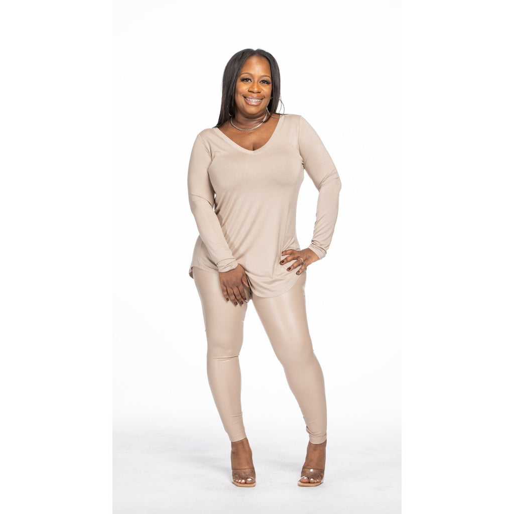 Not So Basic | Tunic/Leather 2pc
