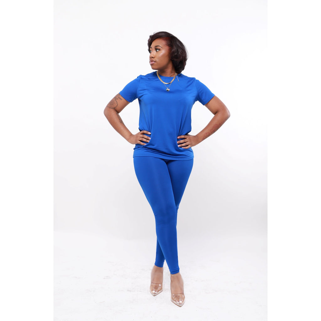 Just for Fun ꟾ Legging Set - Royal Blue