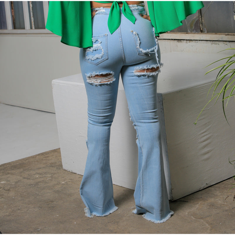 Auna ꟾ High Waist Bell Bottom Jeans