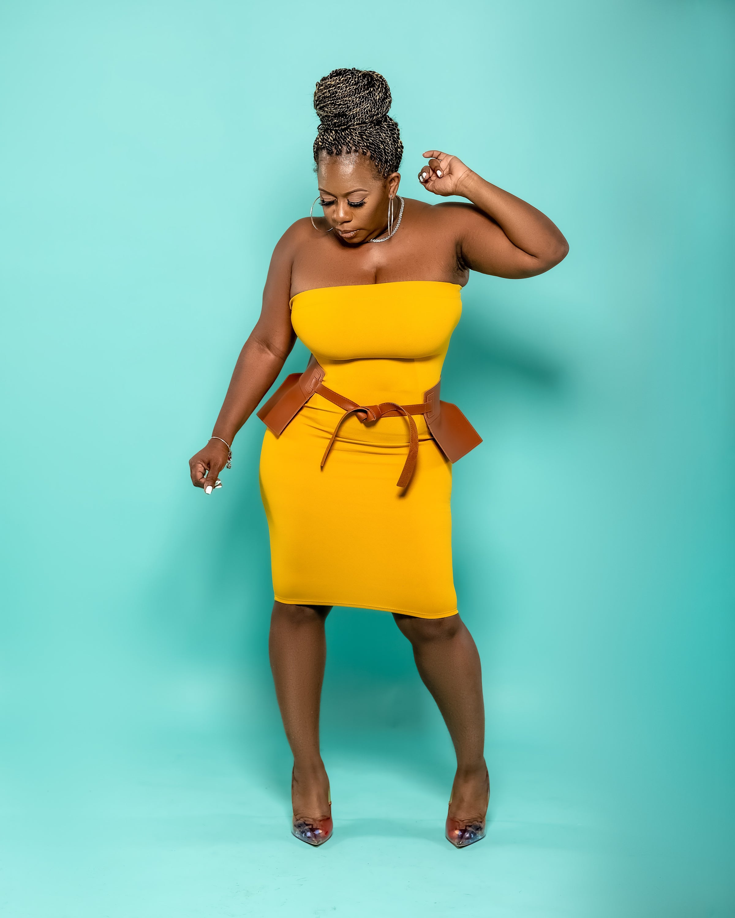 Peplum skirt belt shop